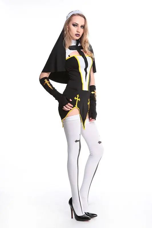 Anime Cosplay Nun - 2026Sexy Lady Nun Superior Costume Carnival