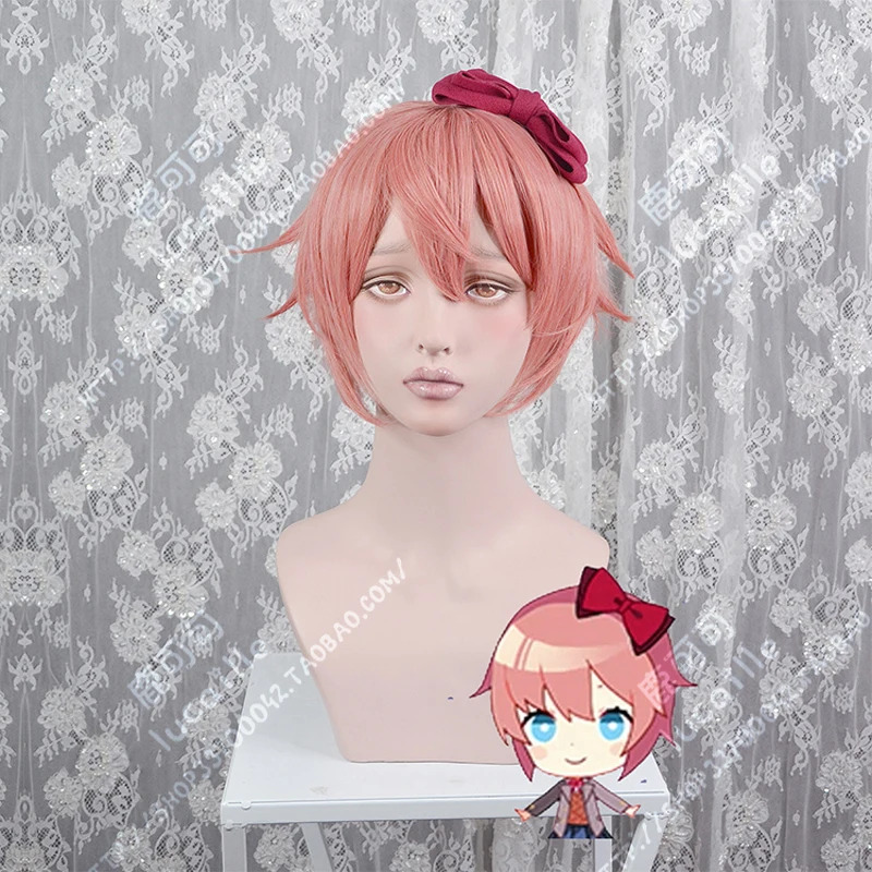 Cosplay Anime Pink Hair - vivi 2025 High Quality DDLC Doki