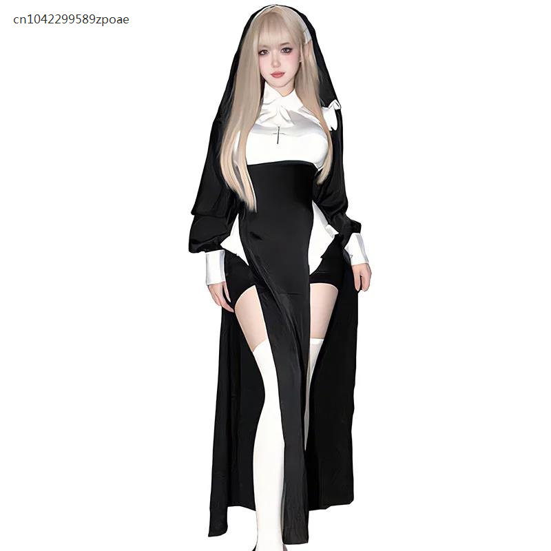 Anime Cosplay Nun - Cute Women Anime Nun Costume Cosplay