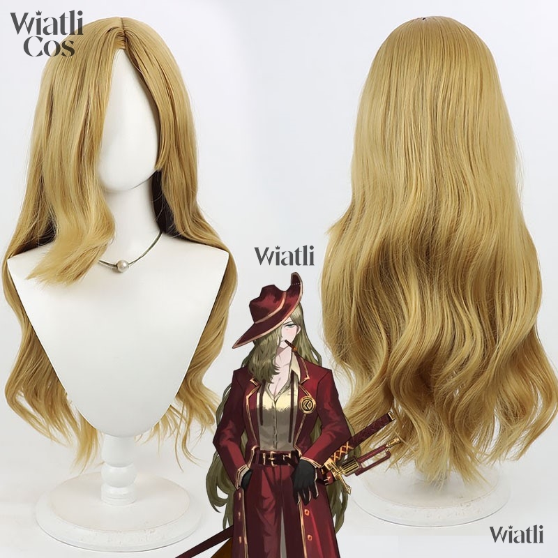 Anime Cosplay Long Hair - Game Limbus Company Valencina Cosplay Wig