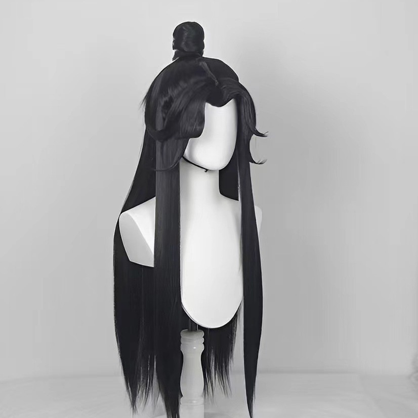 Anime Cosplay Long Hair - Long Straight Black Hair for Halloween