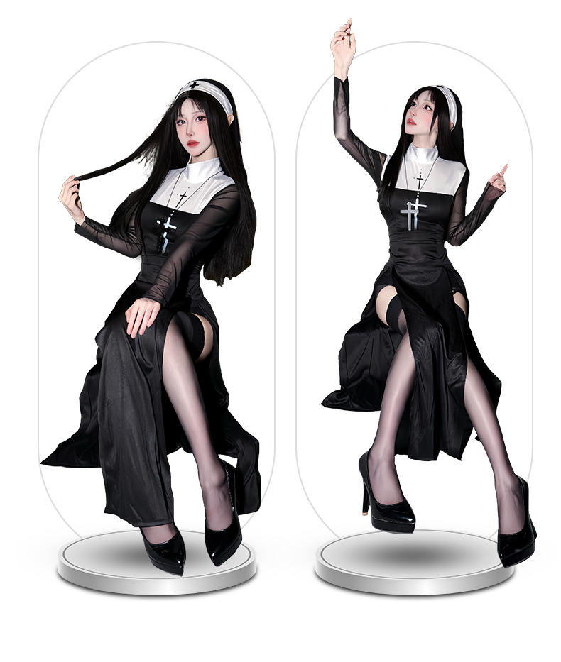 2026 Halloween adult costume c - Anime Cosplay Nun ulasan dan harga