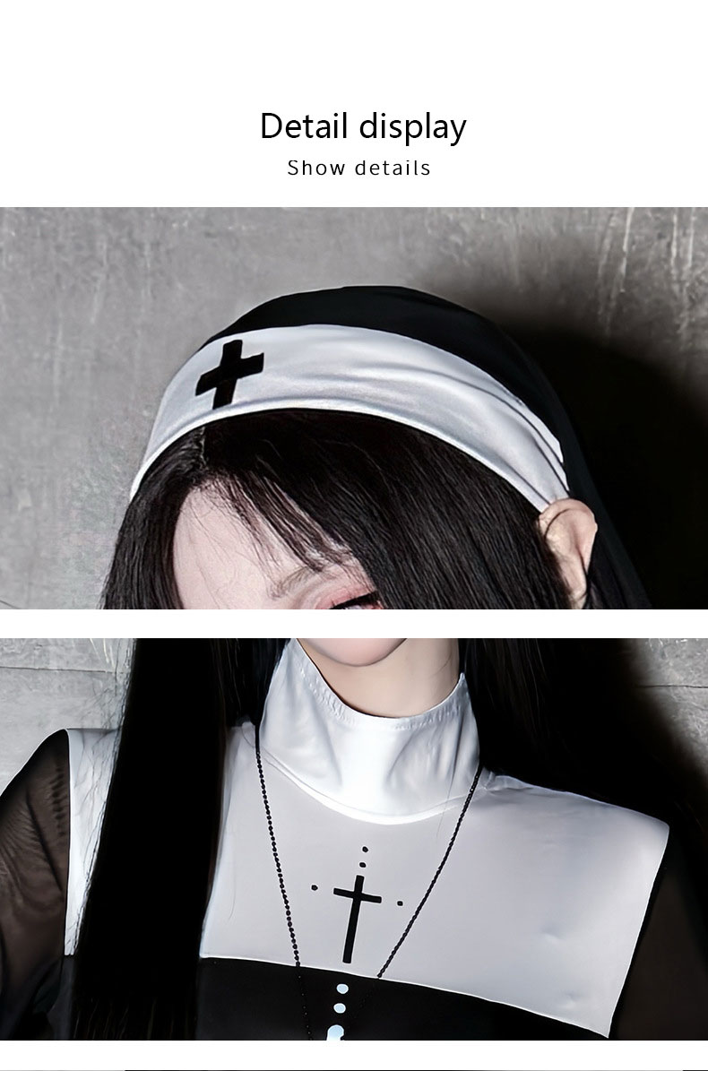 2026 Halloween adult costume c - Anime Cosplay Nun ulasan dan harga