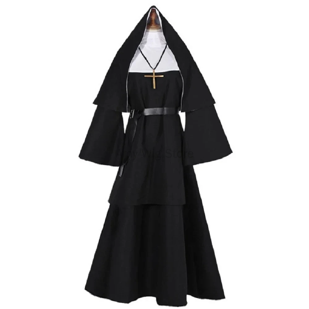 Costume for Women Scary Hallow - Anime Cosplay Nun ulasan dan harga