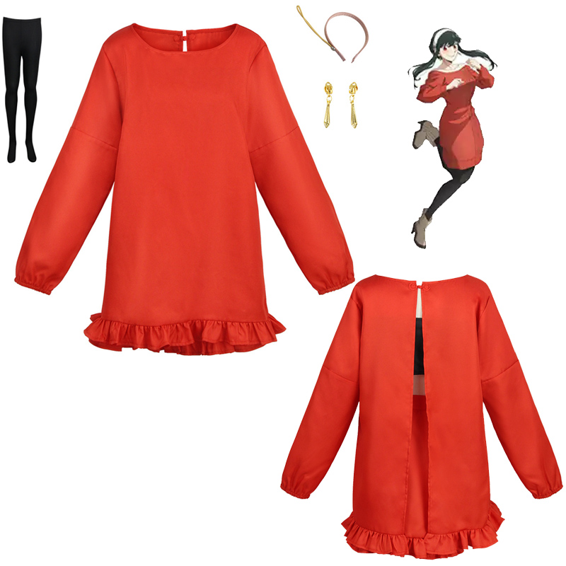 Yor Forger Daily Cosplay Costu - Spy Family Outfit ulasan dan harga