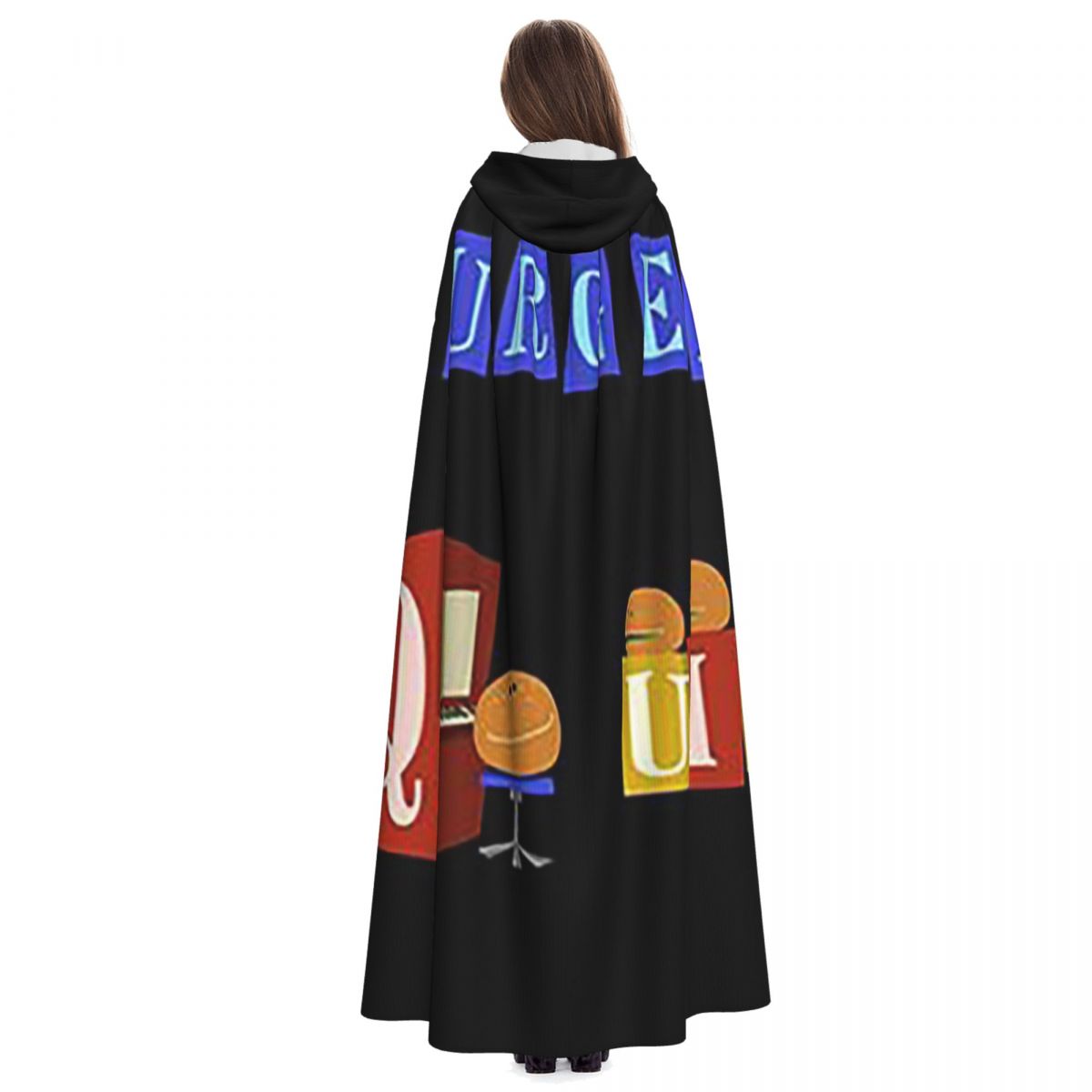 Burger Quiz New Logo Long Hood - Anime Cosplay Quiz ulasan dan harga