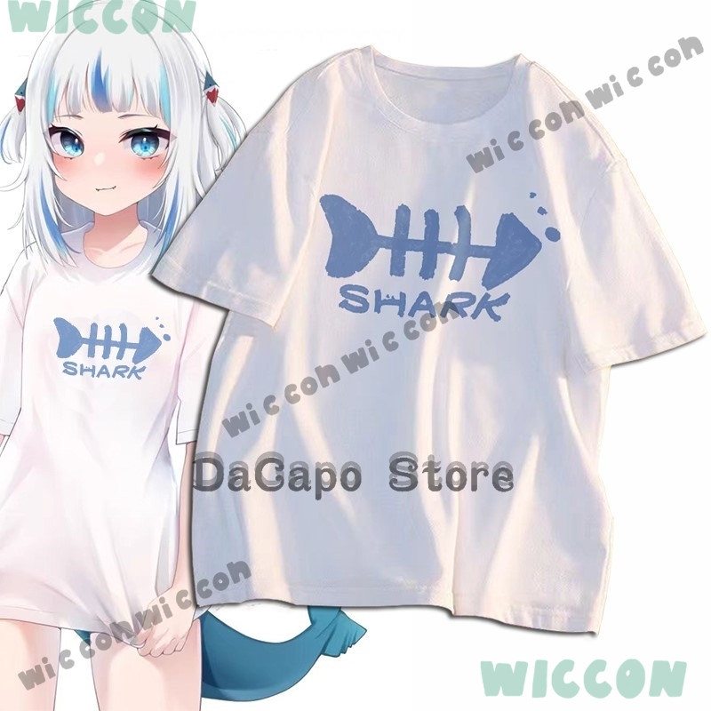 Call T-shirt Costume Shark Gaw - Anime Cosplay Youtuber ulasan dan harga