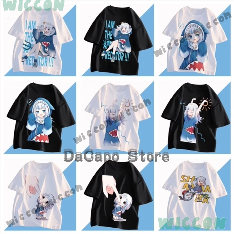 Call T-shirt Costume Shark Gaw - Anime Cosplay Youtuber ulasan dan harga