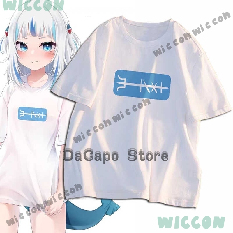Call T-shirt Costume Shark Gaw - Anime Cosplay Youtuber ulasan dan harga
