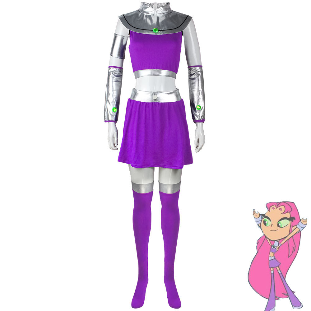 Raven Teen Titans Starfire Cos - Anime Cosplay Nun ulasan dan harga