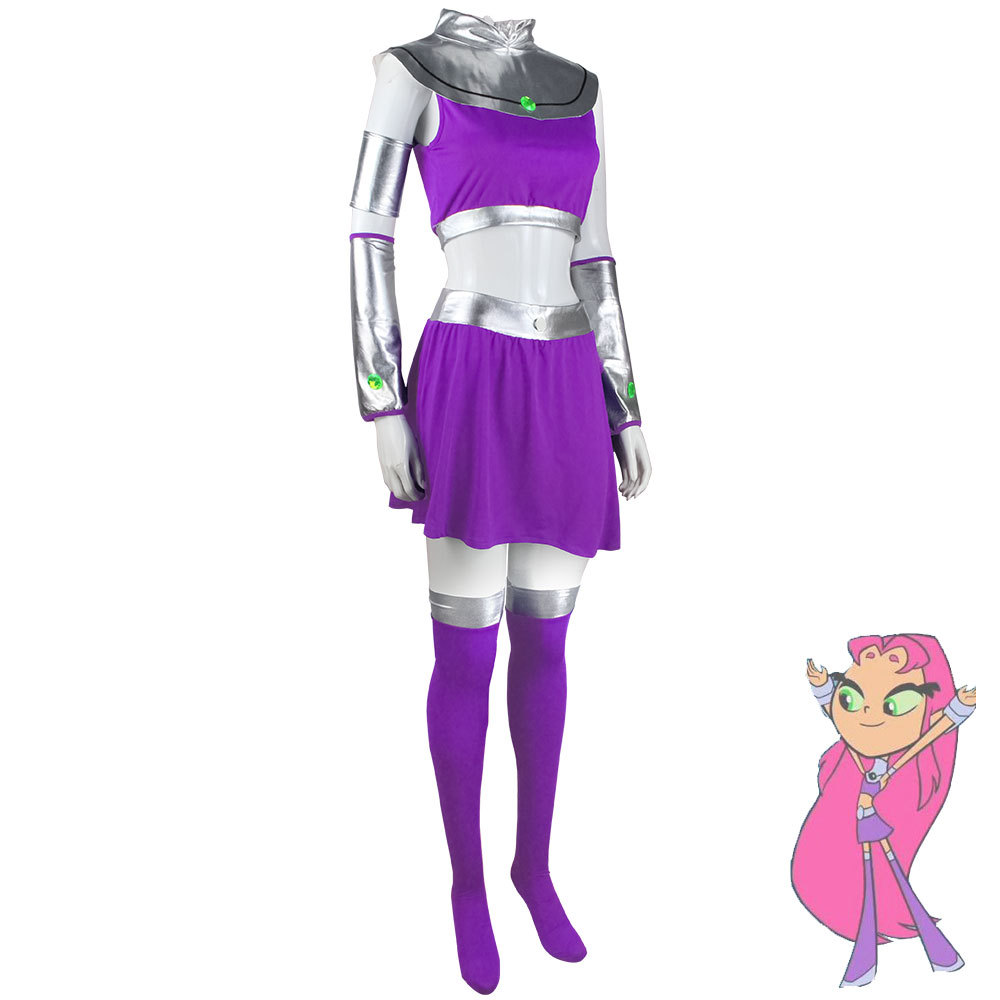 Raven Teen Titans Starfire Cos - Anime Cosplay Nun ulasan dan harga