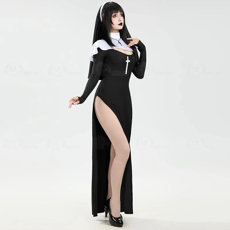 Cosplay Costume Women Sexy Lon - Anime Cosplay Nun ulasan dan harga