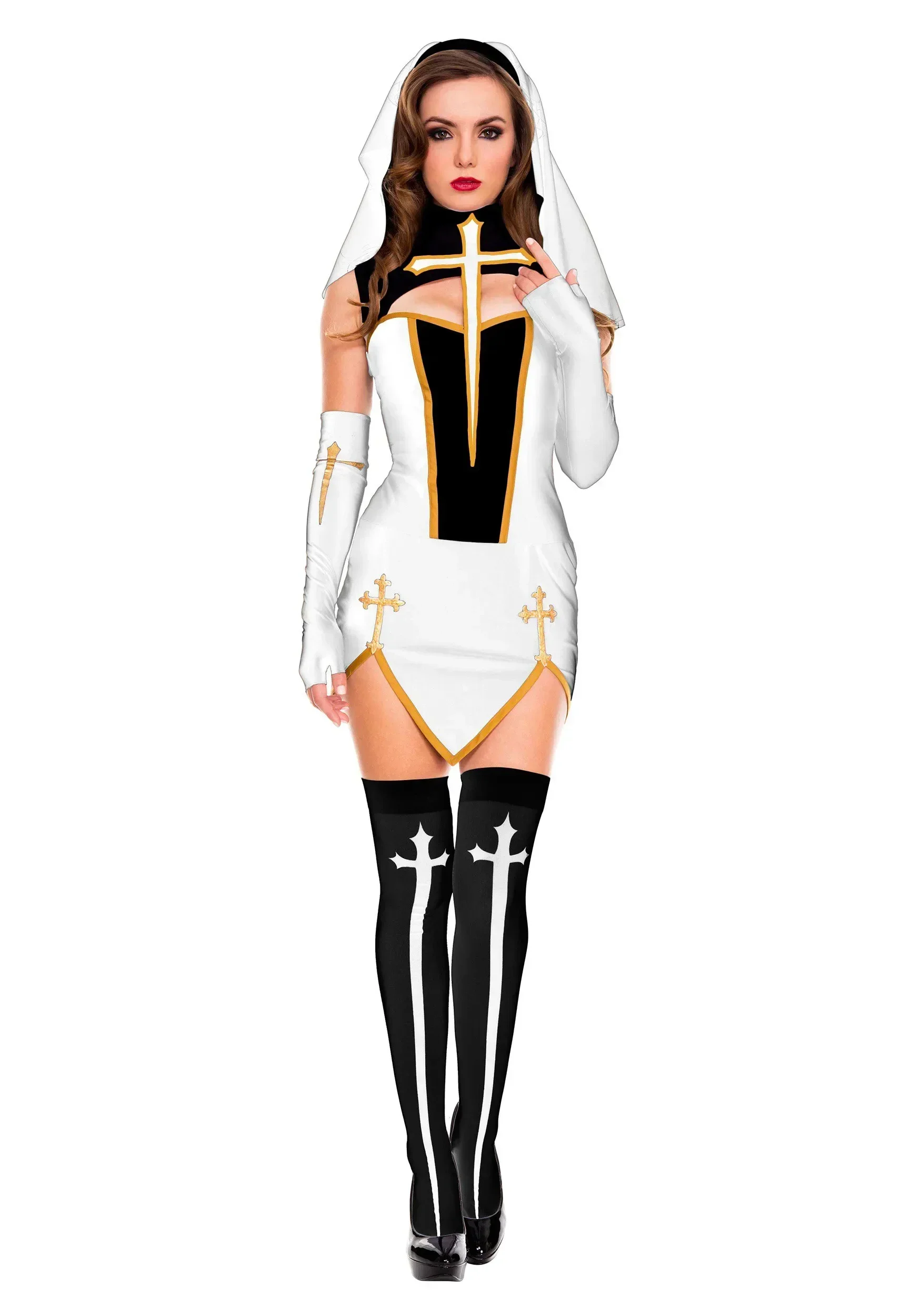 2026Sexy Lady Nun Superior Cos - Anime Cosplay Nun ulasan dan harga