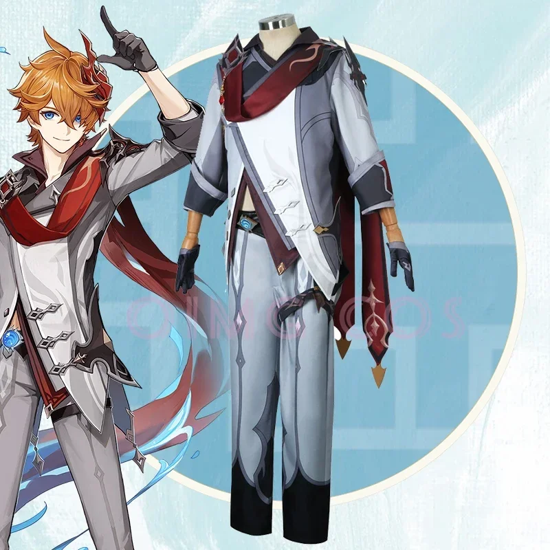 Genshin Impact Tartaglia Cospl - Anime Cosplay Jumpsuit ulasan dan harga