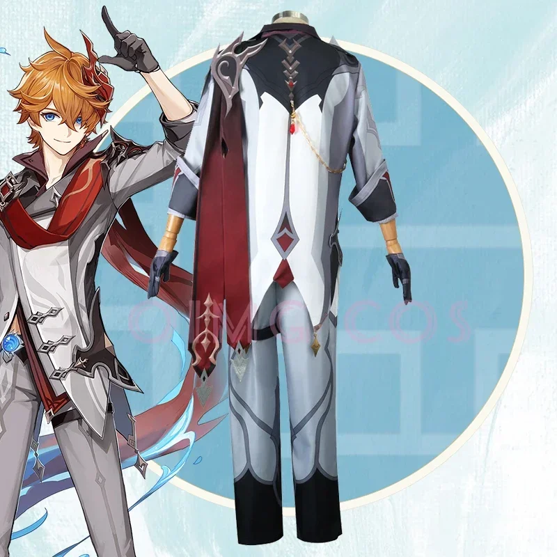 Genshin Impact Tartaglia Cospl - Anime Cosplay Jumpsuit ulasan dan harga