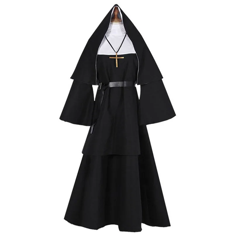 Halloween Nun Cosplay CostumeT - Anime Cosplay Nun ulasan dan harga