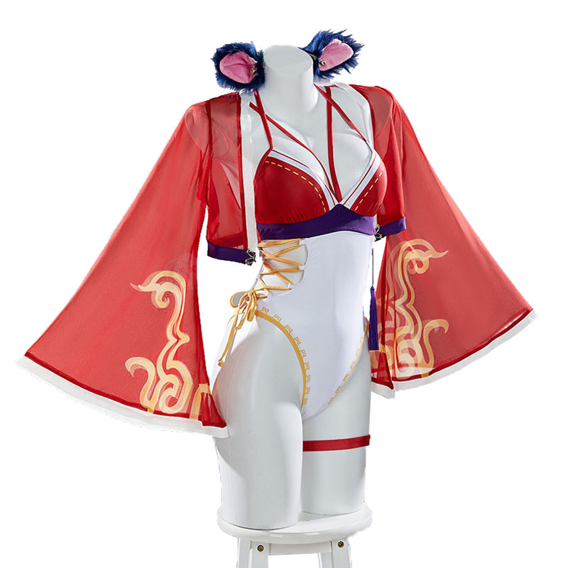 League of Legends Ahri Swimsui - Anime Cosplay Bikini ulasan dan harga