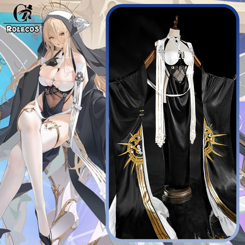 ROLECOS Game Azur Lane HMS Imp - Anime Cosplay Nun ulasan dan harga
