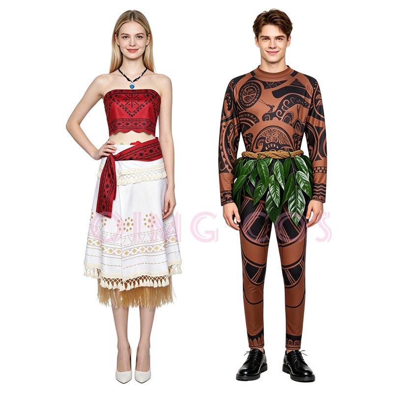 Moanaa Maui‌i Cosplay Costume  - Anime Cosplay Costumes Female ulasan dan harga