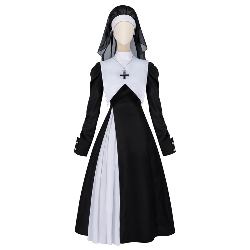 European and American Women's  - Anime Cosplay Nun ulasan dan harga