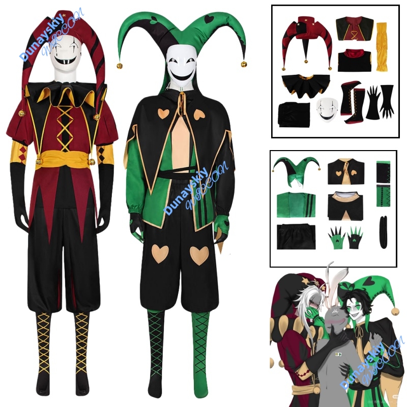 Mens Freak Circus Pierrot Clow - Anime And Cosplay Expo 2025 ulasan dan harga
