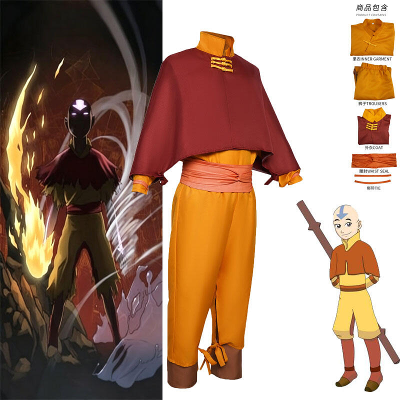 Anime Aang Cosplay Costume 202 - Cosplay Avatar Anime ulasan dan harga