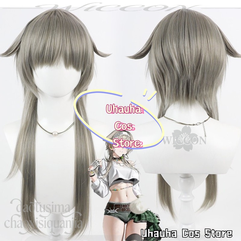 CR6.9*Prika Gray Fashion Y2K K - Anime Cosplay Long Hair ulasan dan harga