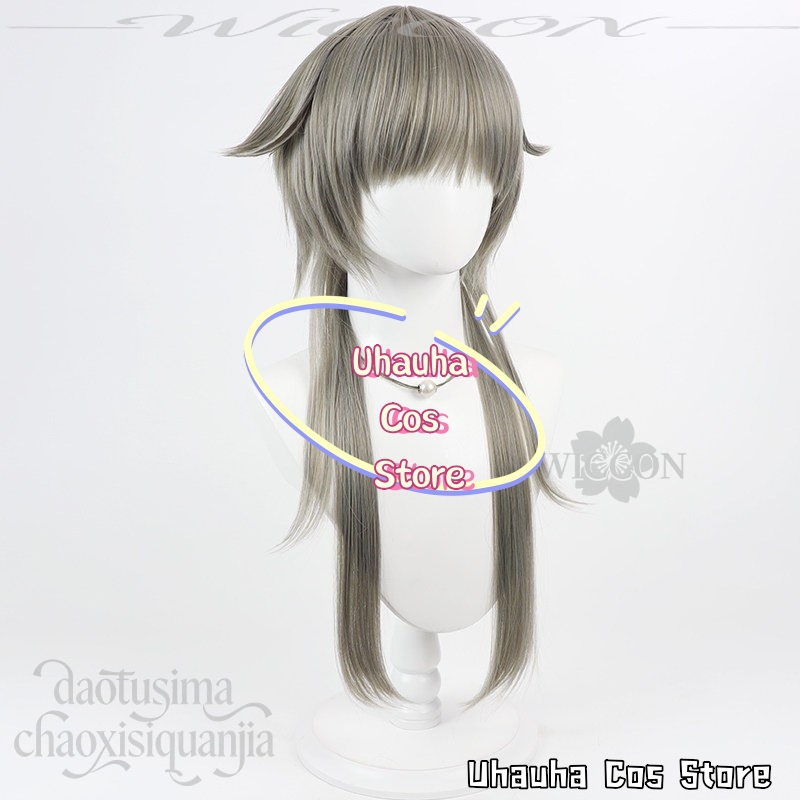 CR6.9*Prika Gray Fashion Y2K K - Anime Cosplay Long Hair ulasan dan harga