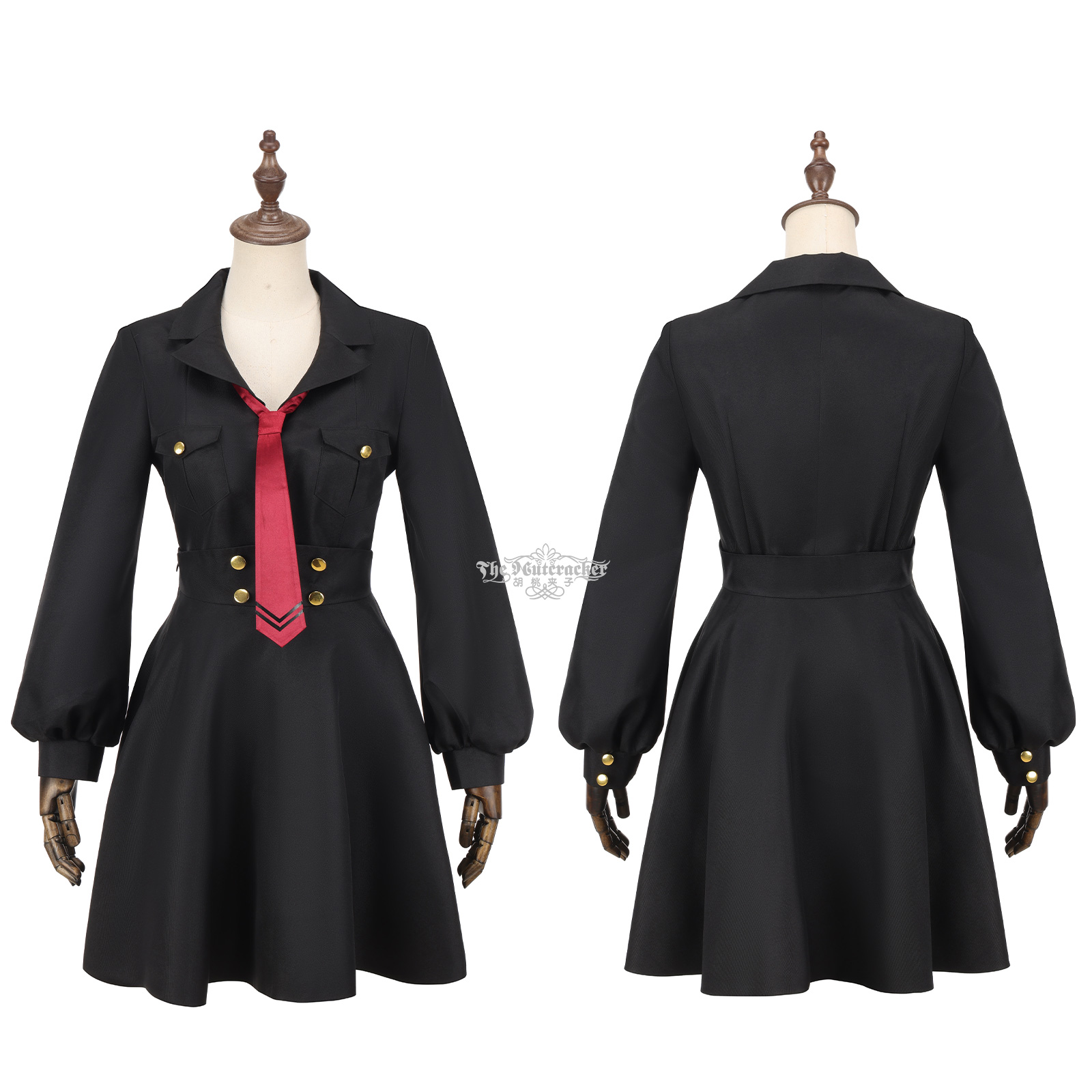 Black Shirt Skirts Coat Hat Su - Anime Cosplay 2026 ulasan dan harga
