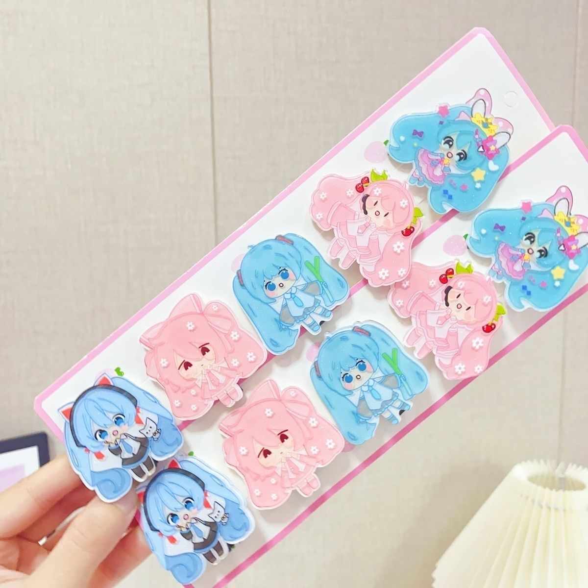 Hatsune Miku cartoon hair clip - Cosplay Anime N ulasan dan harga