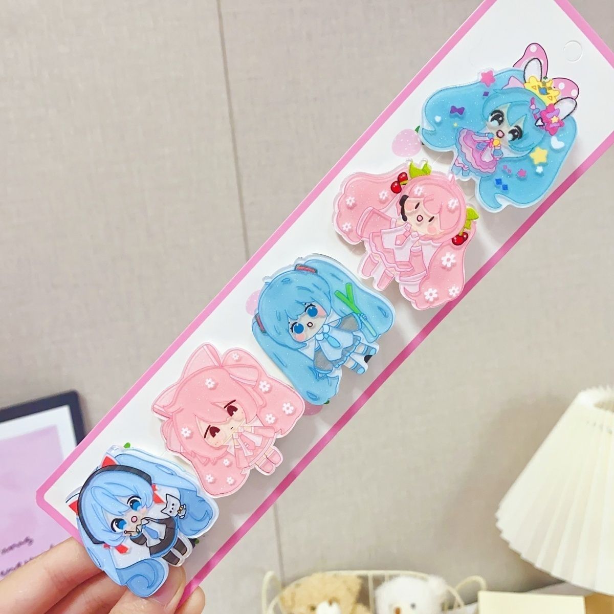 Hatsune Miku cartoon hair clip - Cosplay Anime N ulasan dan harga