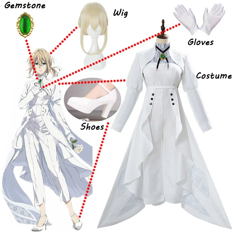 Anime Violet Evergarden Cospla - Violet Evergarden Dress ulasan dan harga
