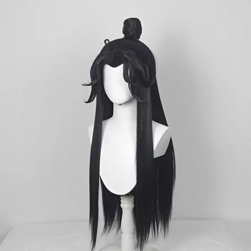 Long Straight Black Hair for H - Anime Cosplay Long Hair ulasan dan harga
