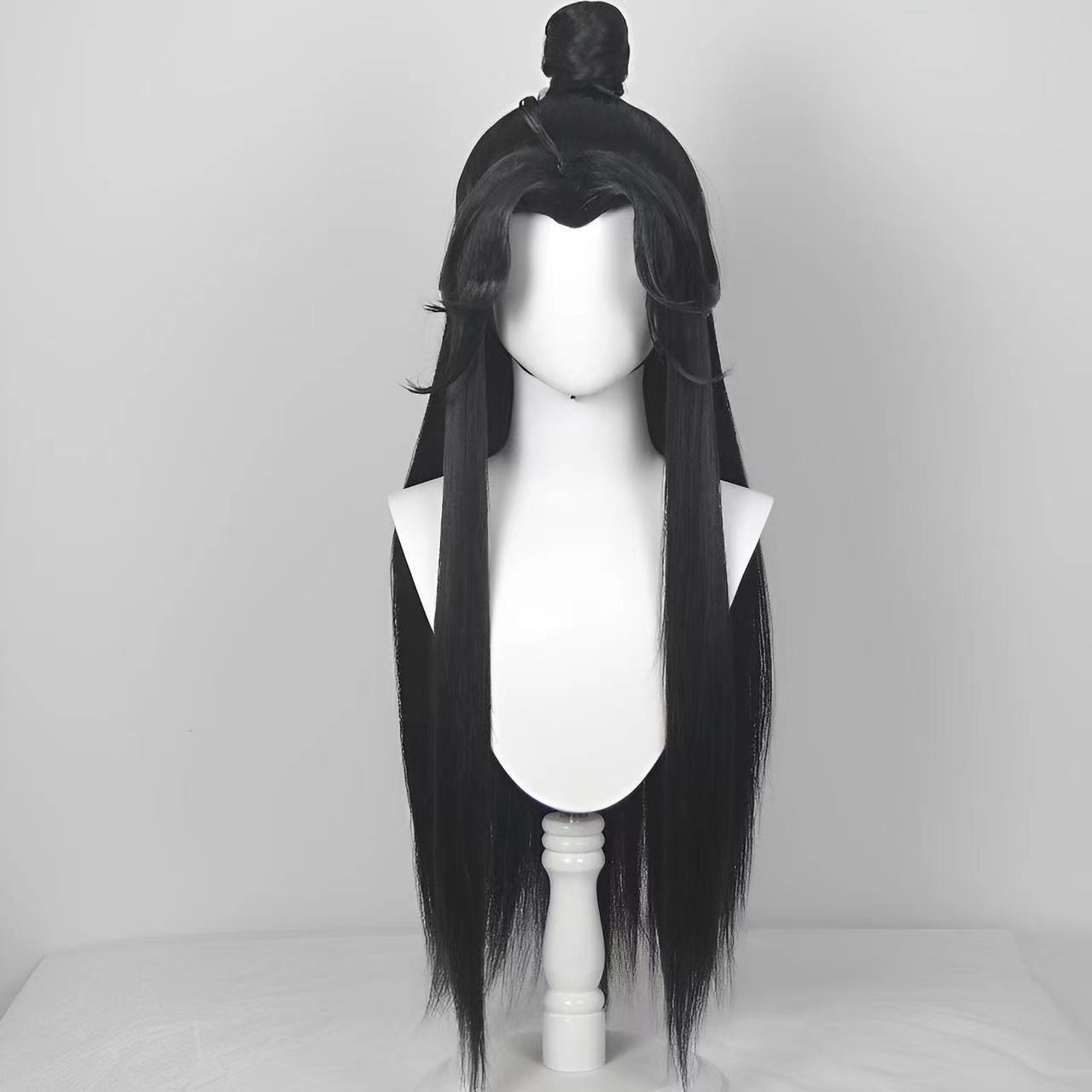 Long Straight Black Hair for H - Anime Cosplay Long Hair ulasan dan harga